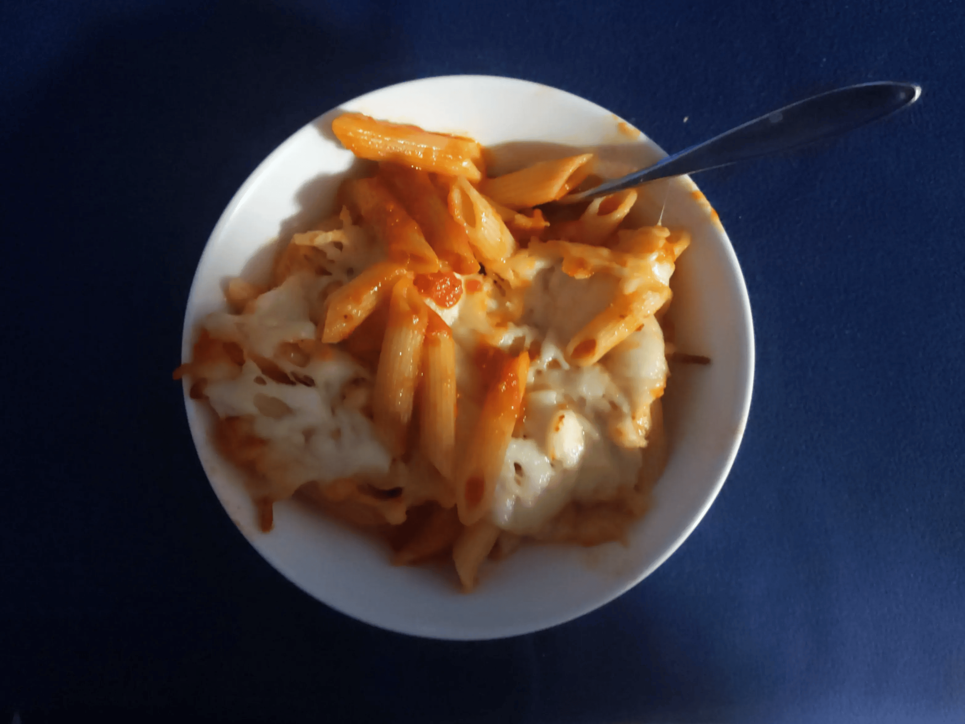 Cheesy Baked Mostaccioli Fra Diavolo