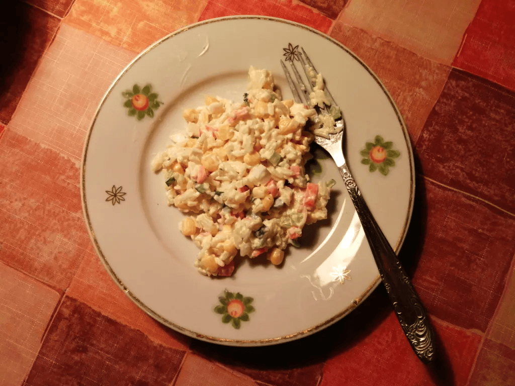 Classic Creamy Crab Salad