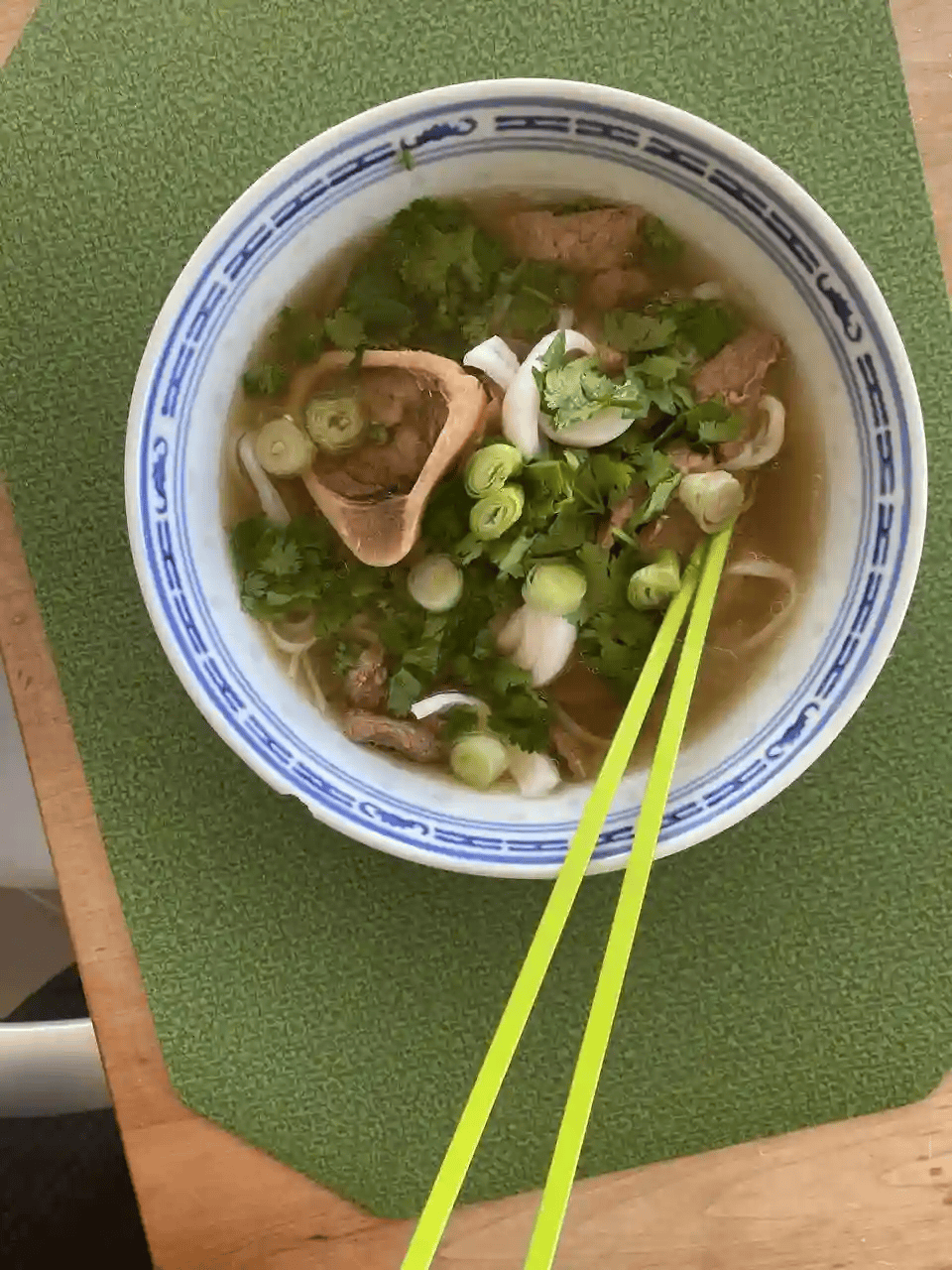 Homemade Beef Pho Noodle Soup