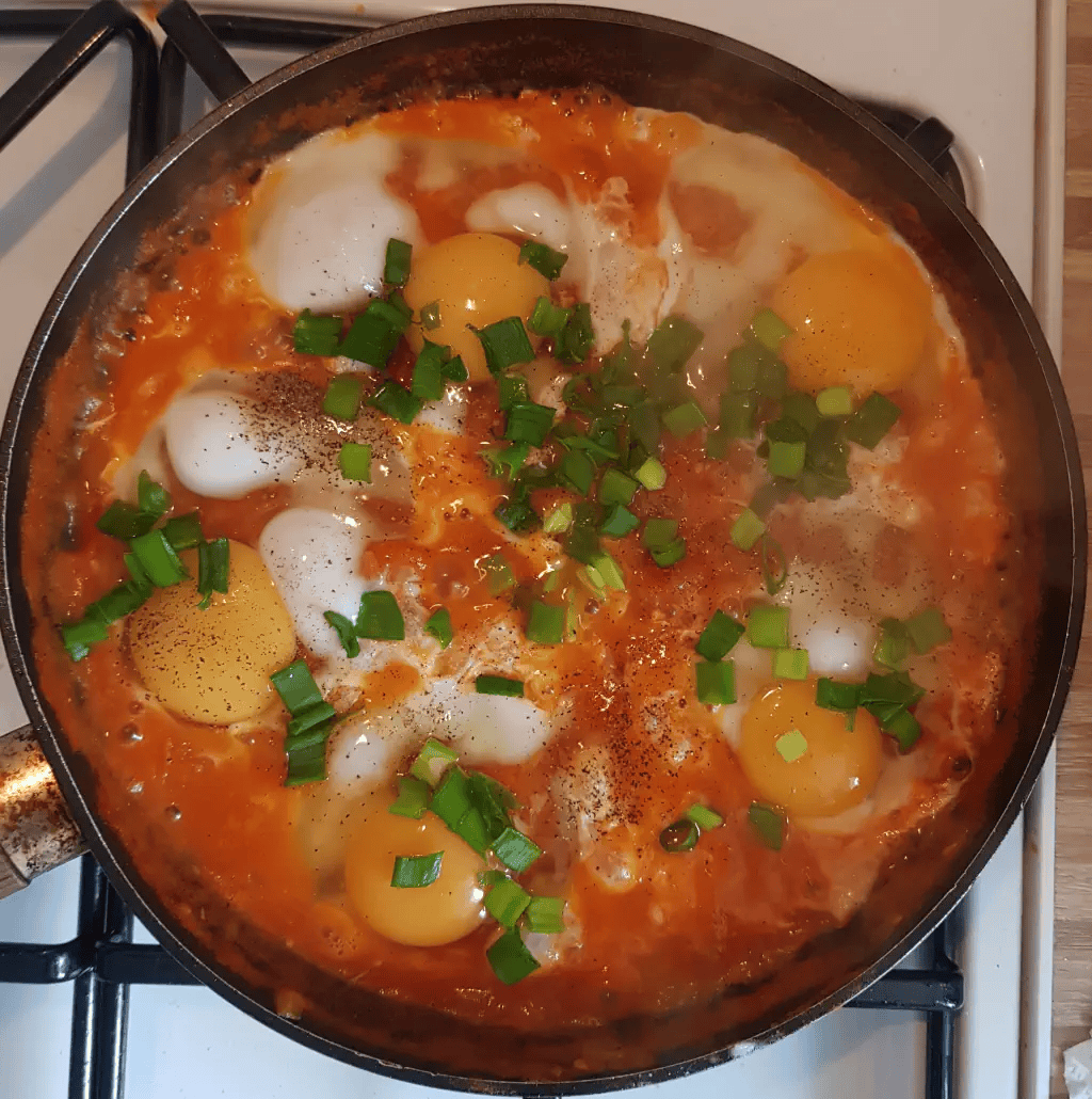 Traditional Shakshouka with Poached Eggs