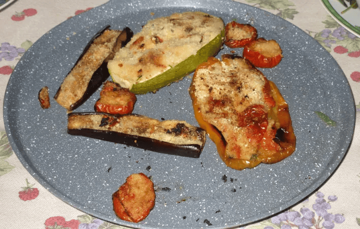 Italian Herb and Parmesan Stuffed Roasted Vegetables