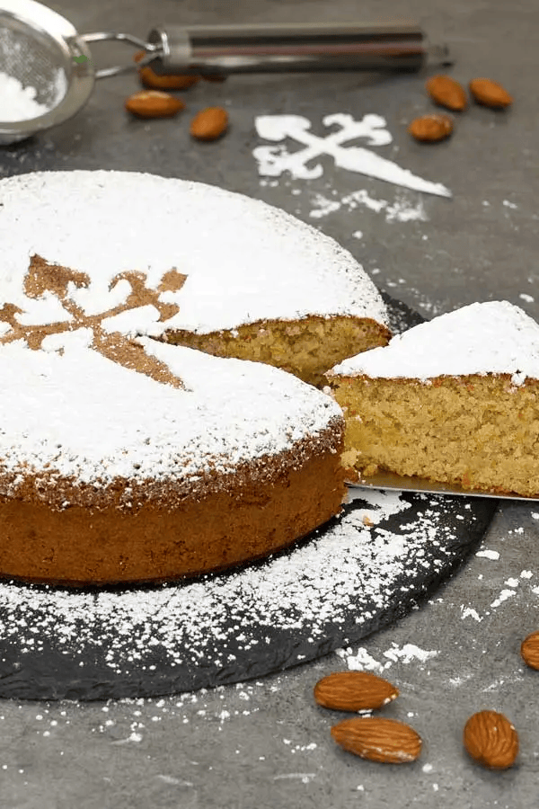 Traditional Galician Almond Cake