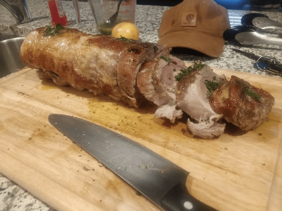 Tuscan Style Stuffed Pork Roast